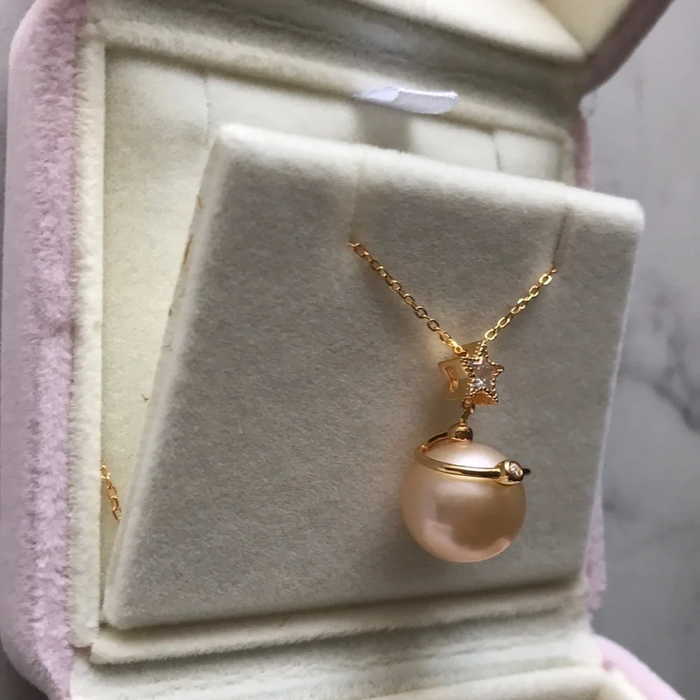 Custom Made 11.5mm Genuine Pearl Necklace